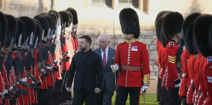 Zelenskyy met King Charles at Windsor Castle