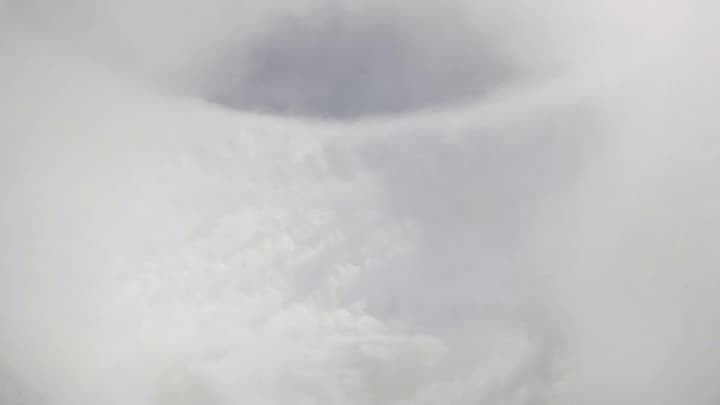 Hurricane hunters flew into the eye of Hurricane Melissa: video