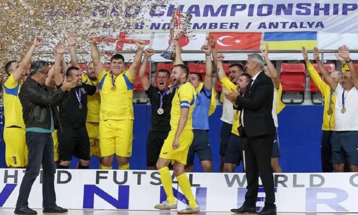 Ukraine became world champion in futsal among visually impaired players