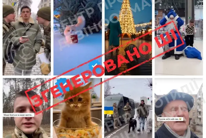 Святковий ШІ-контент як інструмент впливу: ЦПД розкрив чергову схему дезінформації рф у ТікТок