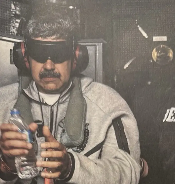 Trump posted a photo of Maduro aboard the USS Iwo Jima after his detention