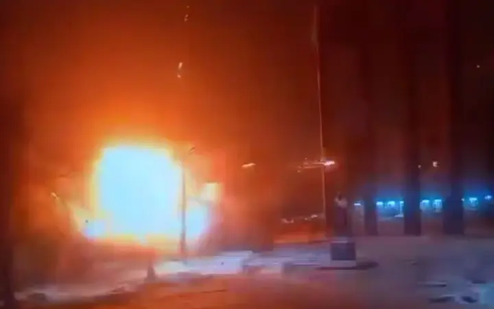 Enemy drone hits playground near the monument to Stepan Bandera in Lviv