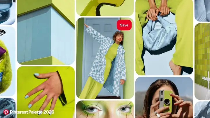 Pinterest представил палитру трендовых цветов 2026 года