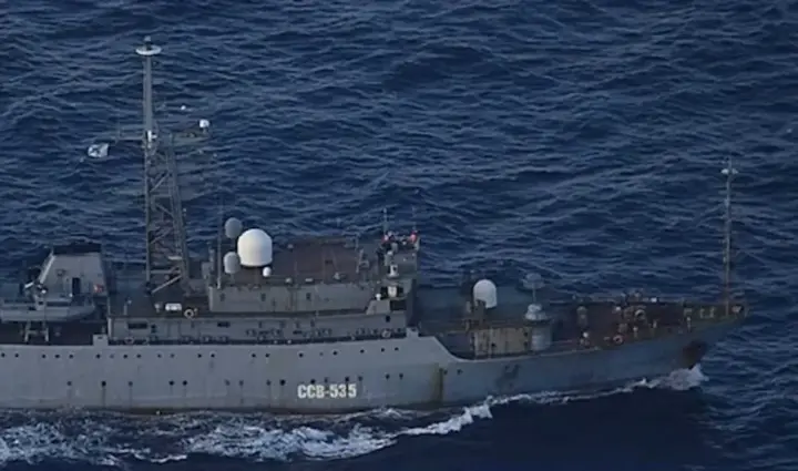 Japan confirmed the presence of a Russian reconnaissance ship near its territorial waters