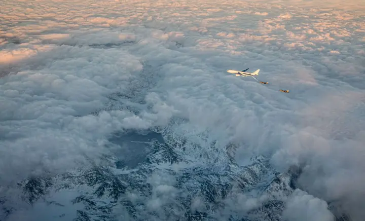 Два данські винищувачі F-35 та французький літак-заправник провели навчання на південному сході Гренландії