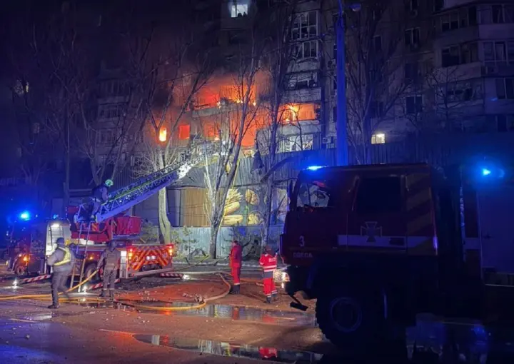 Attack on Odesa on January 27: three wounded, part of a building destroyed