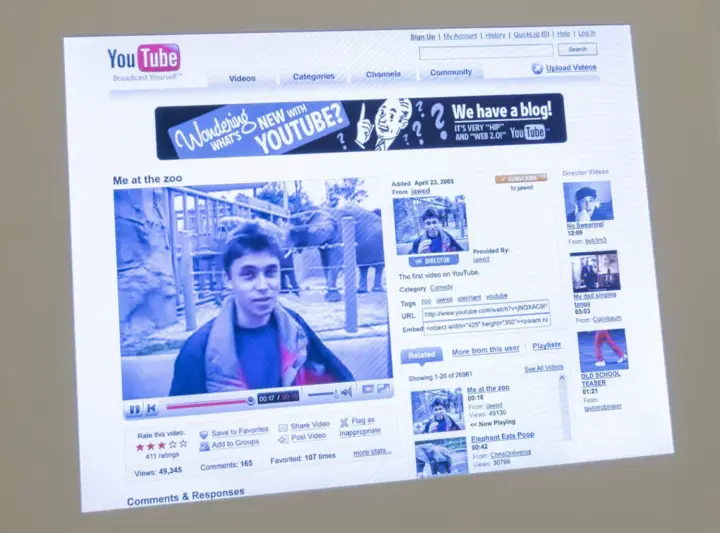 У музеї Лондона з'явилась експозиція, присвячена зародженню YouTube: можна побачити найперший ролик