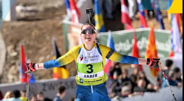 Украинка Меркушина выиграла юниорский чемпионат мира по биатлону в масс-старте-60