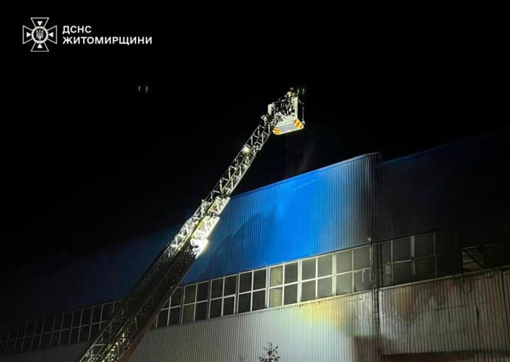 Russians attacked infrastructure in Zhytomyr region, fires extinguished