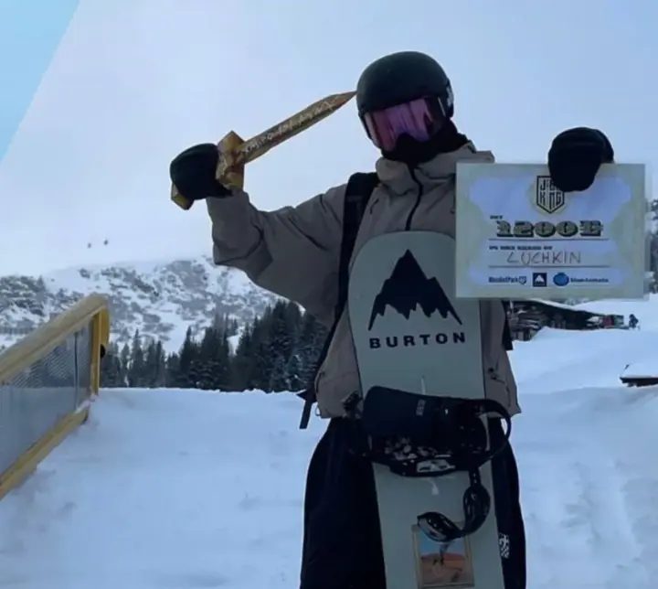 Ukrainian Dmytro Luchkin won bronze at the Junior World Snowboarding Championships