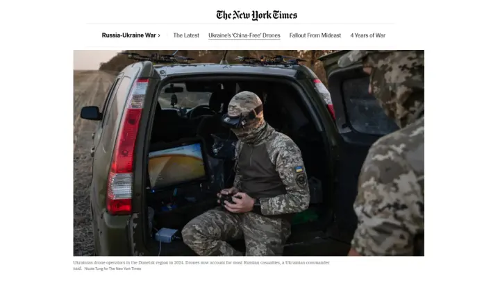 Український FPV-дрон компанії F-Drones обрано Пентагоном для озброєння армії США - The New York Times