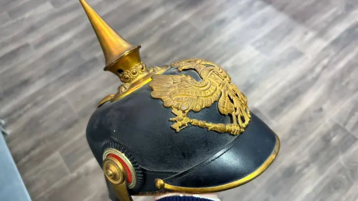 A rare Prussian helmet was attempted to be sent from Ukraine to the USA by mail