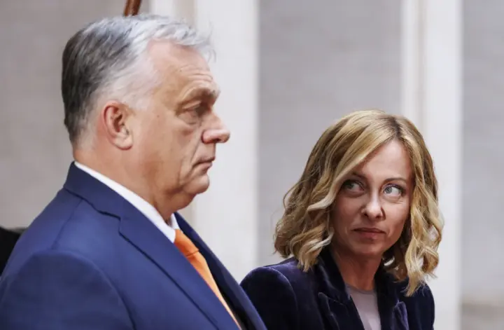 Мелоні сказала лідерам ЄС, що розуміє позицію Орбана щодо України - Politico