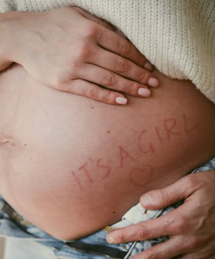 Olga Kharlan and Luigi Samele revealed the gender of their unborn child