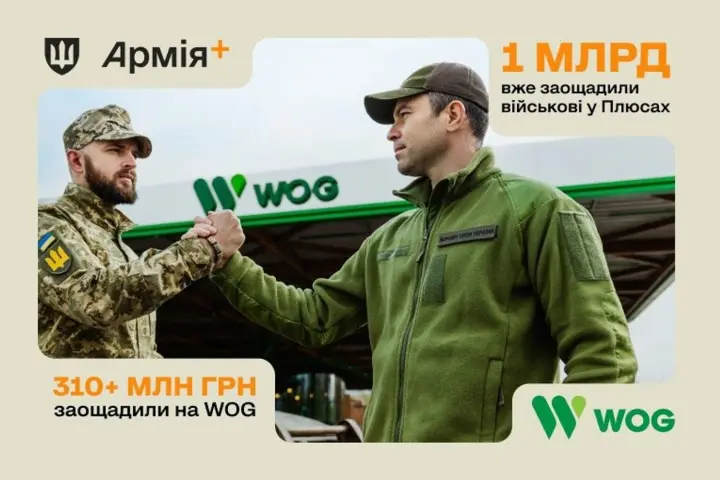 Понад 310 млн грн знижок від WOG для захисників