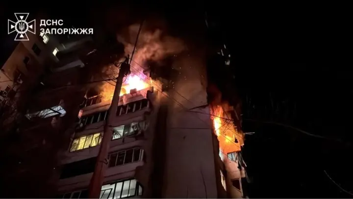 9 people already injured due to massive Russian attack on Zaporizhzhia