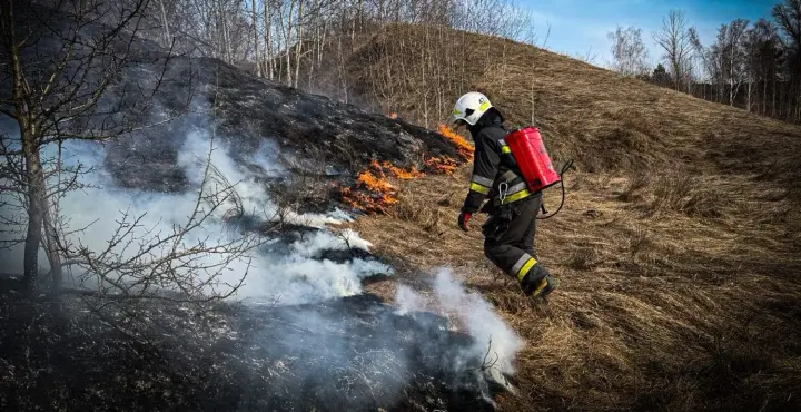 Чоловік згорів живцем під час спалювання сухої трави на Київщині - ДСНС