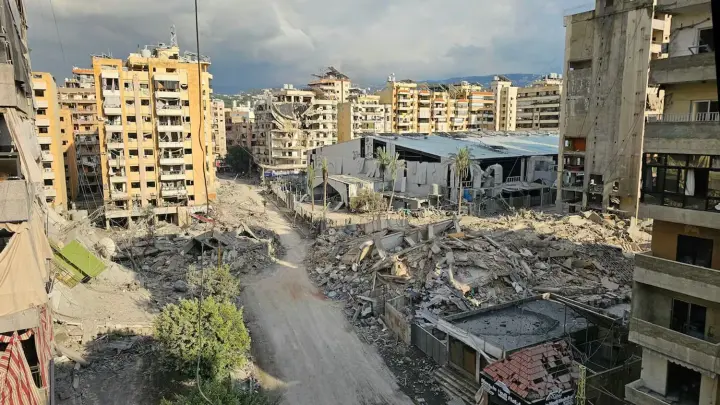 Israel occupies parts of Lebanon and will not allow over 600,000 residents to return due to the fight against "Hezbollah."