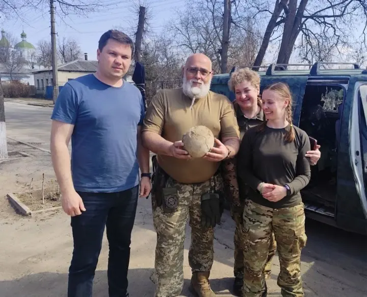 In Kyiv region, military personnel found mammoth bones 25,000 years old