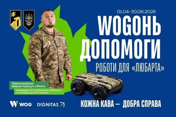 "WOGОНЬ ДОПОМОГИ. Роботи для "Любарта": спільний проєкт мережі АЗК WOG та Благодійного фонду "Дігнітас"
