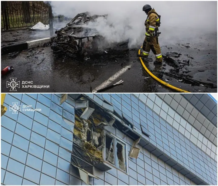 Из-за утренней атаки рф в Харькове погибший и 7 раненых, в Сумах - "прилет" по ТРЦ и трое пострадавших