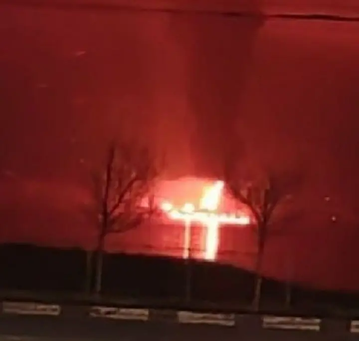 Novorossiysk reports port attack, fires, and debris hitting an apartment building