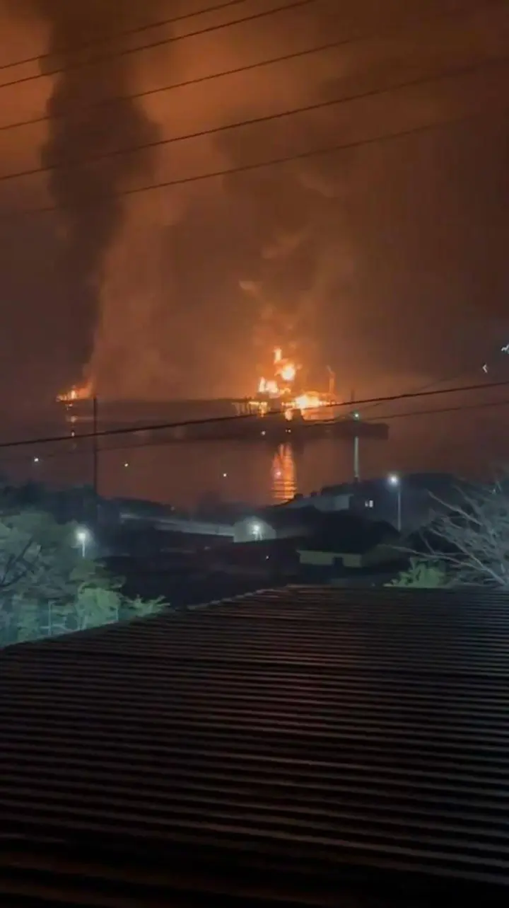 СБУ и Силы обороны поразили нефтеналивной терминал в порту Новороссийска