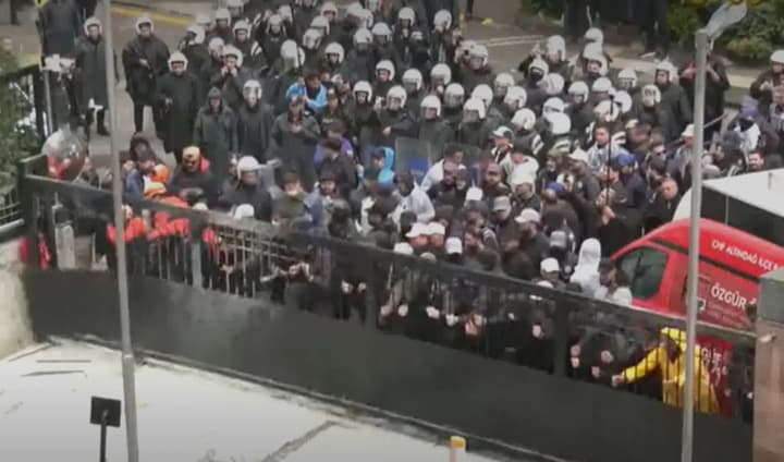 Turkish police stormed opposition headquarters after the removal of its leadership