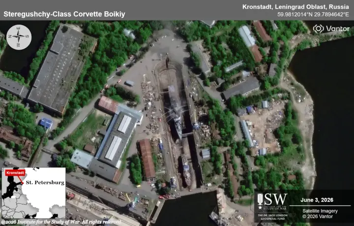 Супутник зафіксував наслідки ударів по нафтовому терміналу та корвету "Бойкий" у санкт-петербурзі