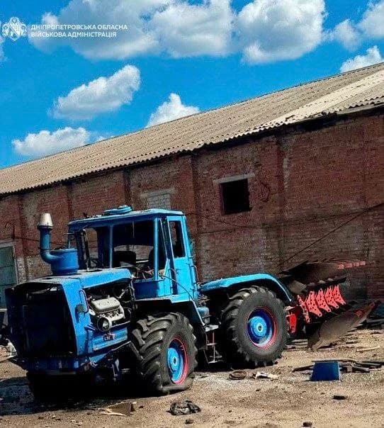 Russians attacked the Dnipro district - an agricultural enterprise was damaged