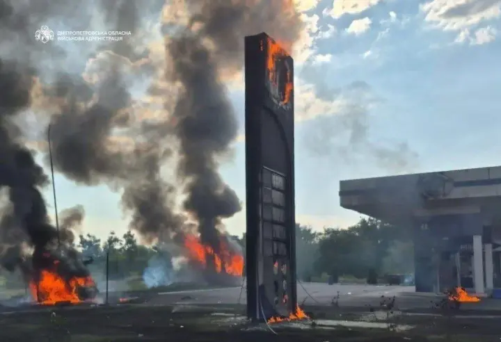 На Дніпровщині під атакою рф знову опинилася АЗС - є загиблий і поранені
