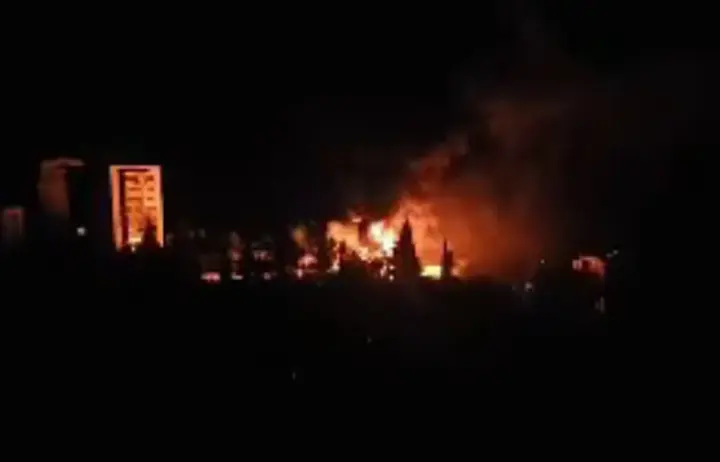 Explosions in Crimea - fire and blackout in Yalta