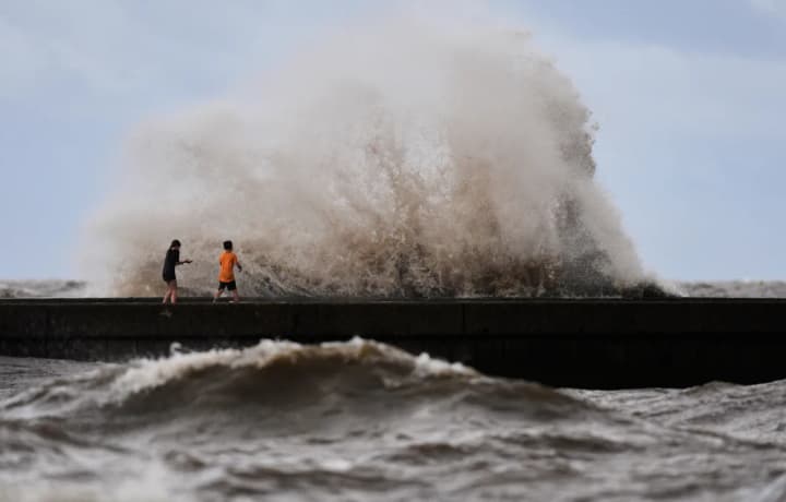 Tropical Storm "Bertha" made landfall in the US for the second time near Texas and Louisiana