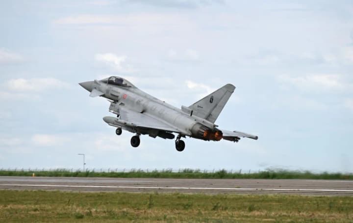 NATO scrambled four fighters to intercept a drone over Romania