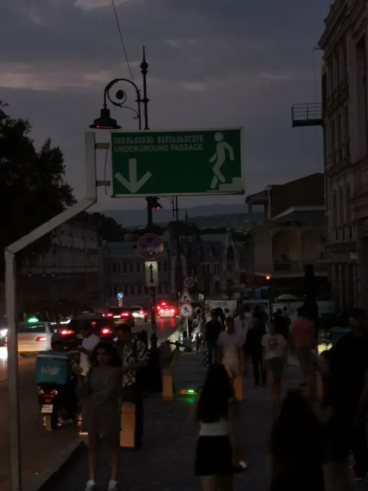 Georgia experiences its third blackout in the past two weeks: trains and the metro have stopped