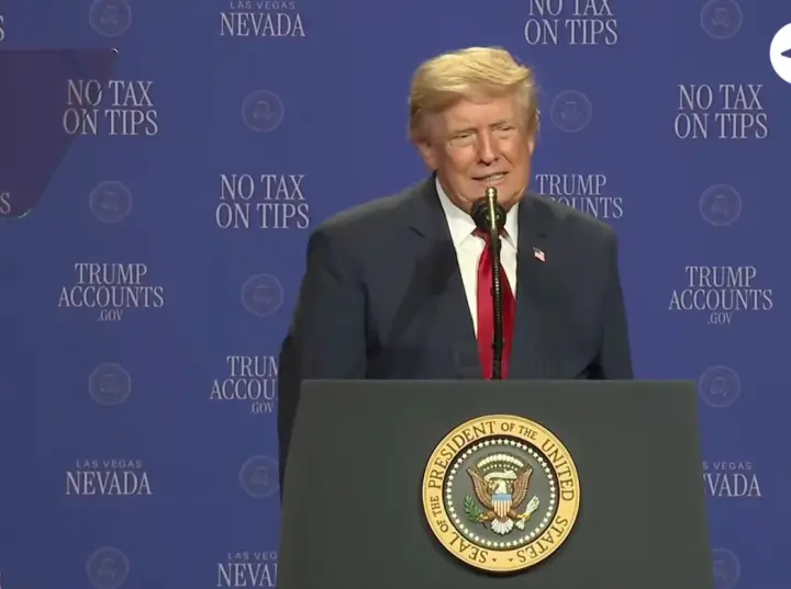 Trump called Canada "disgusting" during a speech in Las Vegas