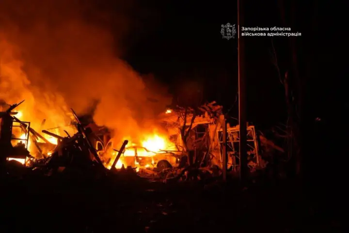 Five people were killed and another 20 injured after a Russian attack on Zaporizhzhia