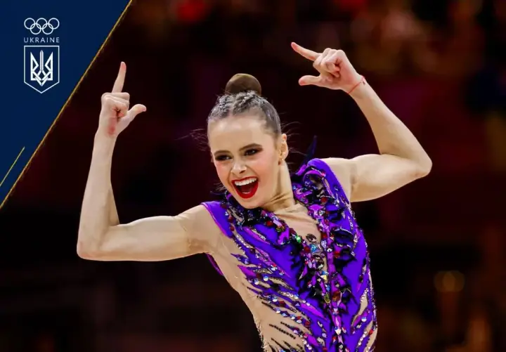 Ukrainian gymnast Taisiia Onofriichuk won silver at the World Rhythmic Gymnastics Championships