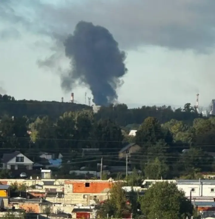 UAVs attacked the Ryazan oil refinery: the Russians deployed a Ka-52 helicopter