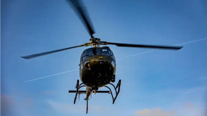 A Russian frigate fired signal flares at a helicopter of the Danish Armed Forces 