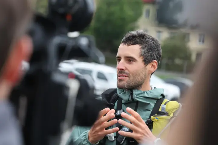 He ran 4,200 km to draw attention to the war in Ukraine — in Lviv, a Swiss athlete completed a 60-day marathon