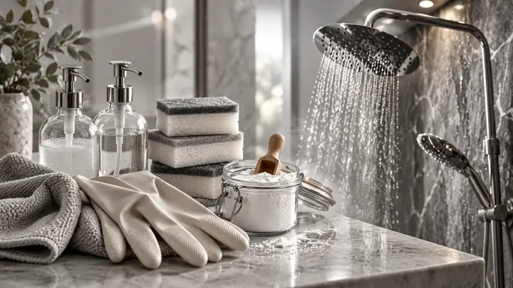 How to clean a showerhead, remove buildup, and restore an even water stream