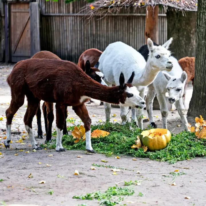 Pumpkin weekends: how the residents of the capital's zoo enjoy the juicy autumn vegetable