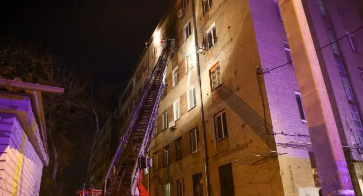 A fire in a high-rise building in Kharkiv claimed a person's life