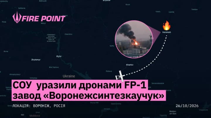 Военные дронами FP-1 поразили завод в воронеже, задействованный в производстве ракетного топлива для "Искандеров"