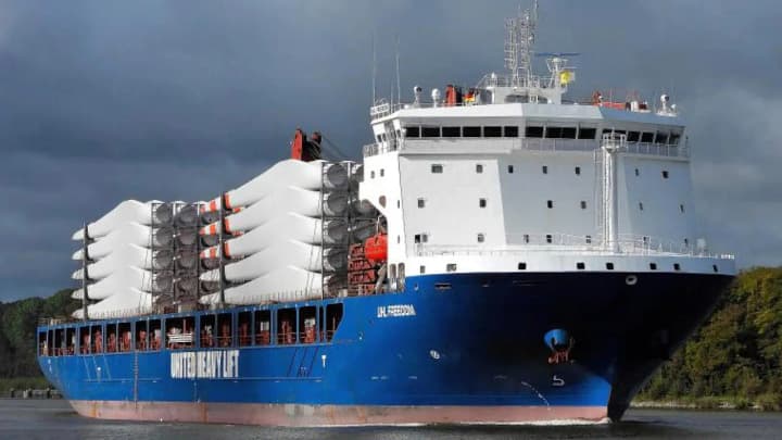 A cargo ship became uncontrollable during a storm off the Netherlands; there are injuries