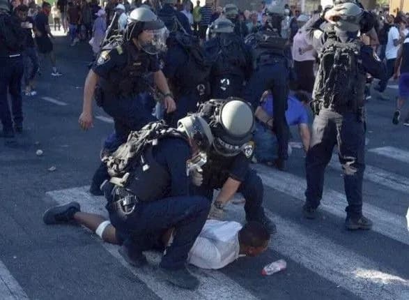 efiopski-protesti-v-izrayili-postrazhdalo-mayzhe-250-osib