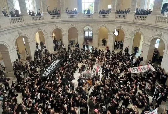 sotni-protestuvalnikiv-pronikli-do-kapitoliyu-ta-vimagayut-pripinennya-vognyu-mizh-izrayilem-i-khamas-politsiya-zatrimuye-mitingariv