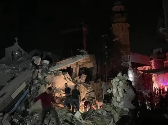 u-sektori-gazi-obstrilyali-tserkvu-v-yakiy-khovalis-palestintsi-vid-atak-tsakhalu