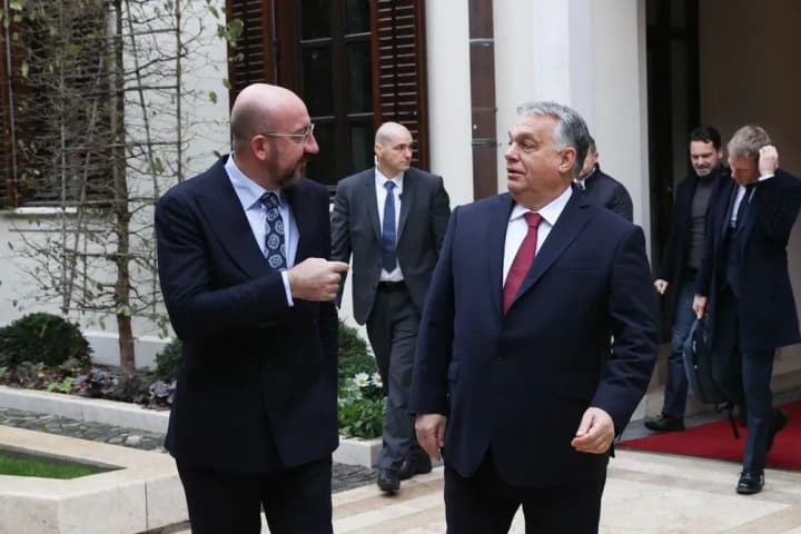 european-council-president-michel-visits-orban-before-eu-summit-after-budapests-demands-on-ukraine